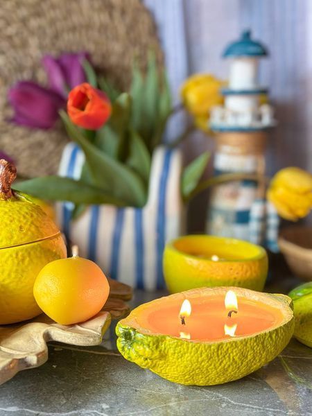 🍋Свеча в виде половинки лимона &laquo;Vero Limone&raquo; 111376966 фото
