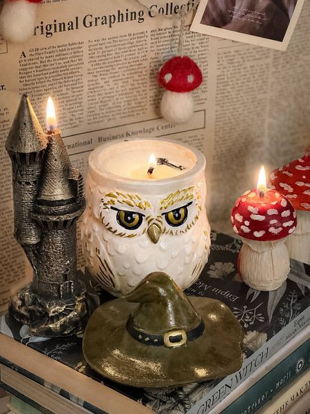 🦉 Свічка-сова &laquo;Хранителька таємних знань&raquo; 111377070 фото