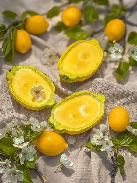 🍋Свеча в виде половинки лимона &laquo;Vero Limone&raquo; 111376966 фото