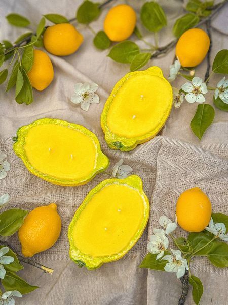 🍋Свеча в виде половинки лимона &laquo;Vero Limone&raquo; 111376966 фото