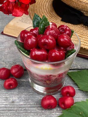🍒 Свеча "Cherry dessert" 11376313 фото