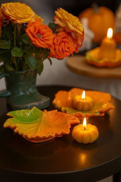 🍂 Підставка для свічки "Осінній лист" 111376688 фото 🍂 Підставка для свічки "Осінній лист" 111376688 фото