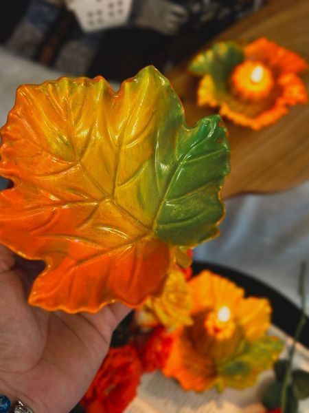 🍂 Підставка для свічки "Осінній лист" 111376688 фото 🍂 Підставка для свічки "Осінній лист" 111376688 фото