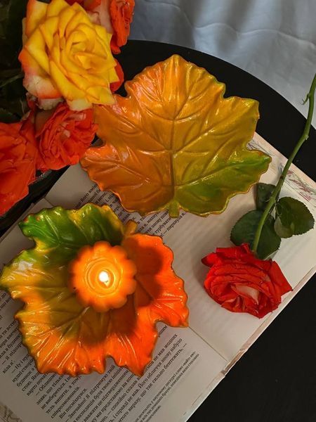 🍂 Підставка для свічки "Осінній лист" 111376688 фото 🍂 Підставка для свічки "Осінній лист" 111376688 фото