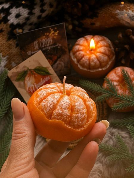 🍊 Свічка &ldquo;Мандарин Нова - напівочищений&rdquo; 111376744 фото