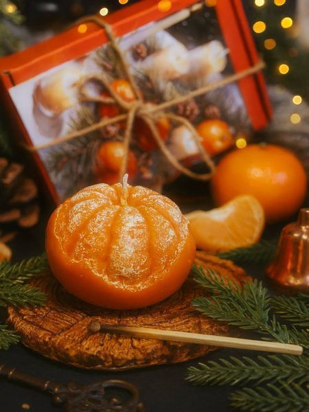 🍊 Свічка &ldquo;Мандарин Нова - напівочищений&rdquo; 111376744 фото