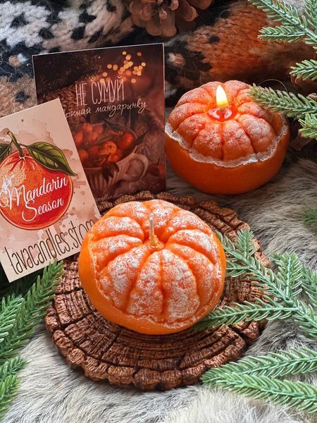 🍊 Свічка &ldquo;Мандарин Нова - напівочищений&rdquo; 111376744 фото