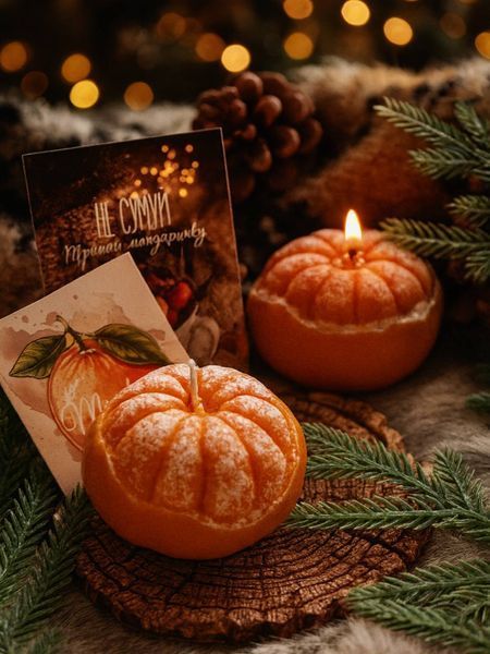 🍊 Свічка &ldquo;Мандарин Нова - напівочищений&rdquo; 111376744 фото
