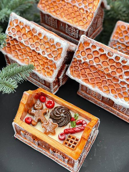 🎄 Набір свічок «Пряникове містечко» 111376820 фото 🎄 Набір свічок «Пряникове містечко» 111376820 фото