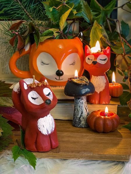 🦊 Свеча из пчелиного воска &laquo;Magic Fox&raquo;&nbsp; 11376378 фото