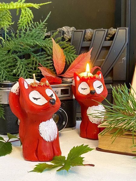 🦊 Свеча из пчелиного воска &laquo;Magic Fox&raquo;&nbsp; 11376378 фото