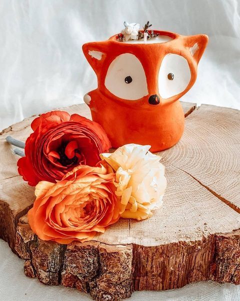 🦊 Соєва свічка "Happy Fox" 11376319 фото