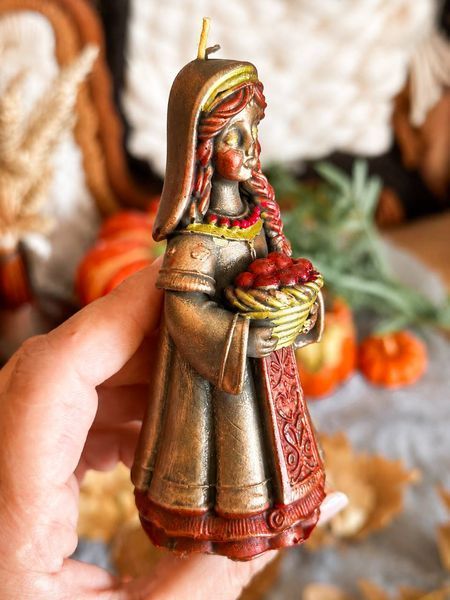 🍂 Свічка з підставкою &laquo;Помона - берегиня врожаю&raquo; 111377076 фото