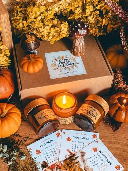 Набір з 6 свічок &ldquo;Hello Autumn&rdquo; 11376380 фото
