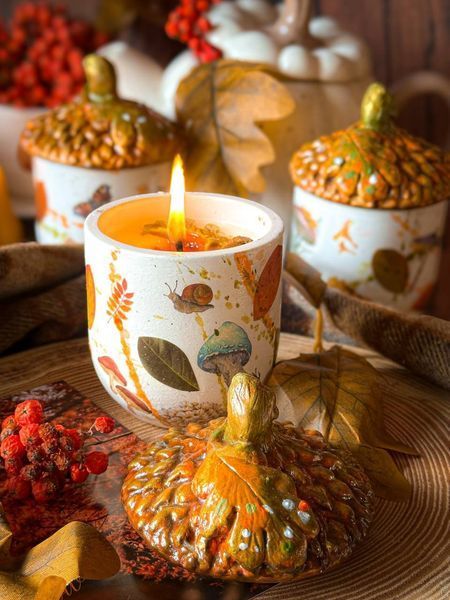 🍂 Свічка &laquo;Autumn Forest Acorn&raquo; 111376696 фото