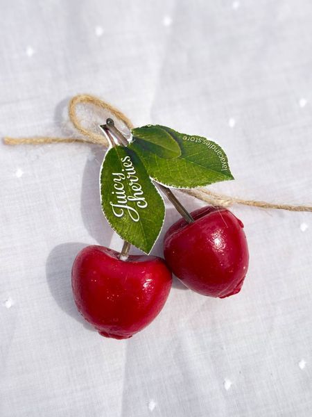 🍒 Набор из трёх свечей &laquo;Черешня&raquo; 111377022 фото