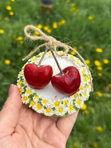 🍒 Набор из трёх свечей &laquo;Черешня&raquo; 111377022 фото