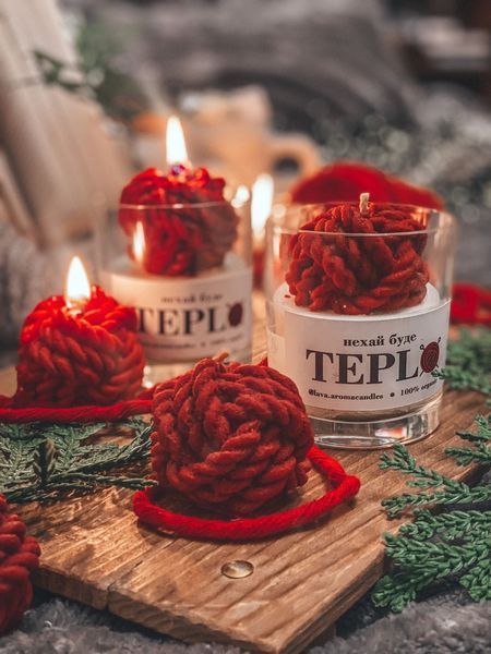 🧶 Набір свічок &laquo;Тепло та затишок&raquo; 10455114 фото