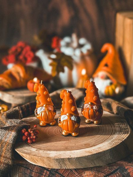 🎃 Свеча "Pumpkin gnome" 111376699 фото