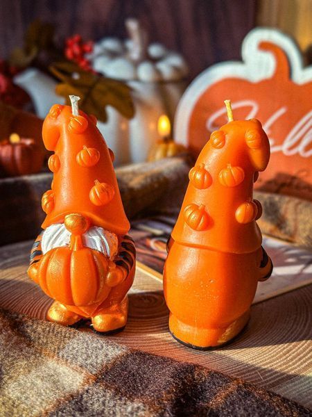 🎃 Свеча "Pumpkin gnome" 111376699 фото