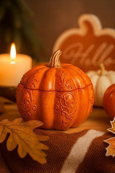 🎃 Свічка &laquo;House warming pumpkin&raquo; 111376702 фото