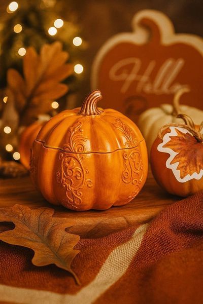 🎃 Свічка &laquo;House warming pumpkin&raquo; 111376702 фото