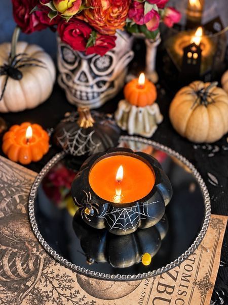 🎃 Свічка &laquo;Готичний гарбуз&raquo; 111377122 фото