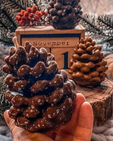 🌲 Свеча &laquo;ШИШКА&raquo; 7672684 фото