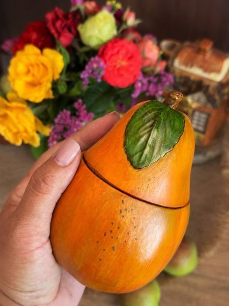 🍐 Свічка &laquo;Грушеве літо&raquo; у гіпсовій формі груші 111377064 фото