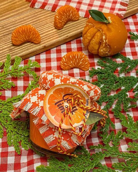 🍊 Набор из двух свечей &laquo;Мандариновое варенье&raquo; 10538517 фото