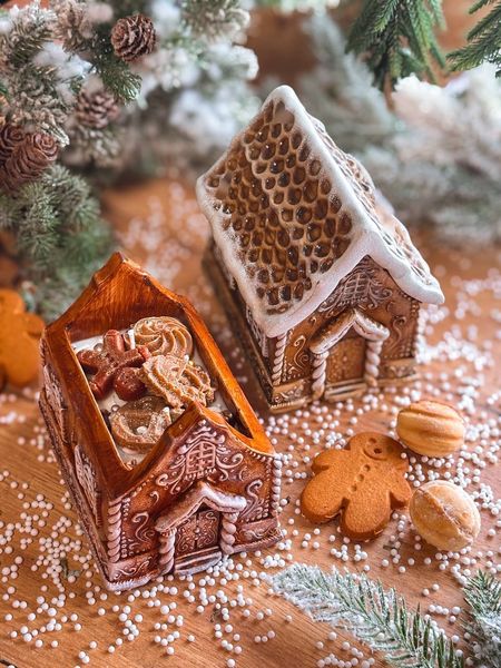 🏠 Різдвяна свічка «Gingerbread house» 1113766414 фото