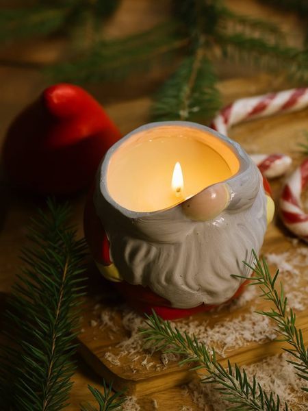 🎅 Свеча &laquo;Гном - помощник Санты&raquo; 111376776 фото