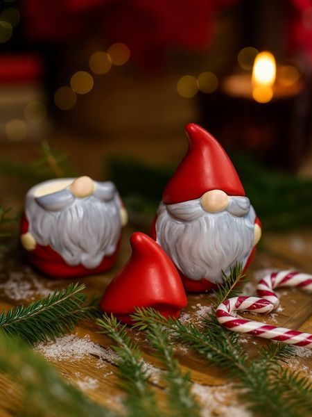 🎅 Свеча &laquo;Гном - помощник Санты&raquo; 111376776 фото