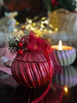 🎄 Свічка &laquo;Новорічна куля&raquo; 1113766418 фото