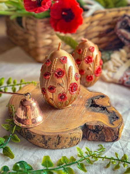 🥚 Великодня свічка-писанка &laquo;Маківка&raquo; 111376912 фото