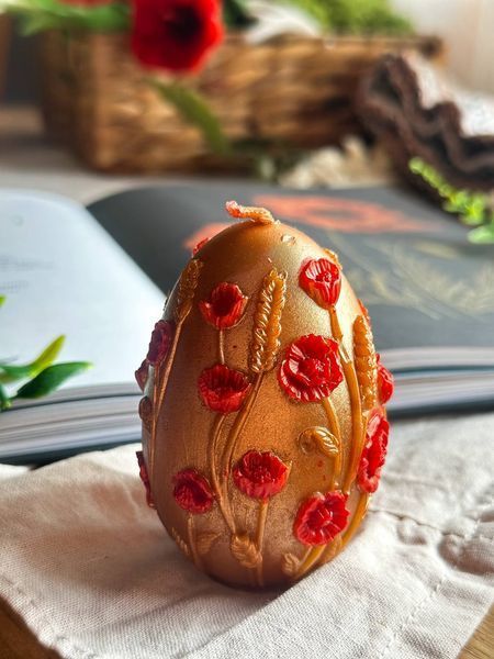 🥚 Великодня свічка-писанка &laquo;Маківка&raquo; 111376912 фото