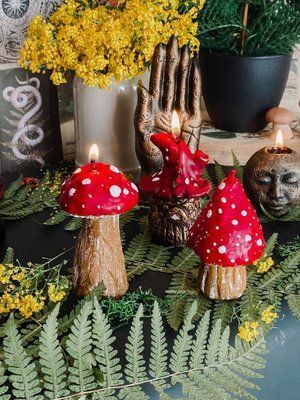 🍄 Набор свечей ""Волшебная поляна"" 11378404 фото