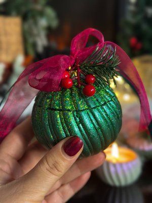 🎄 Свічка &laquo;Новорічна куля&raquo; 1113766418_c1 фото