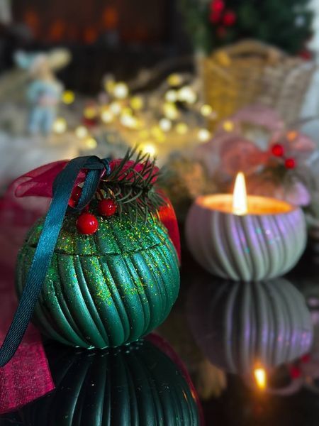 🎄 Свічка &laquo;Новорічна куля&raquo; 1113766418_c1 фото