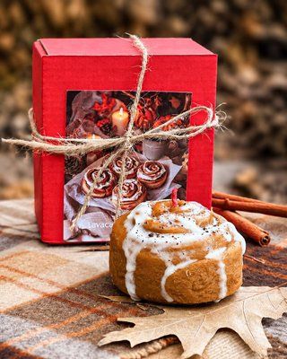 🌀 Свічка &ldquo;CinnaBun&rdquo; 111376728 фото
