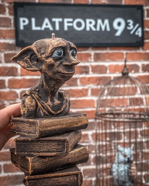 🧙 Свiчка «Dobby на книгах» 8871344 фото