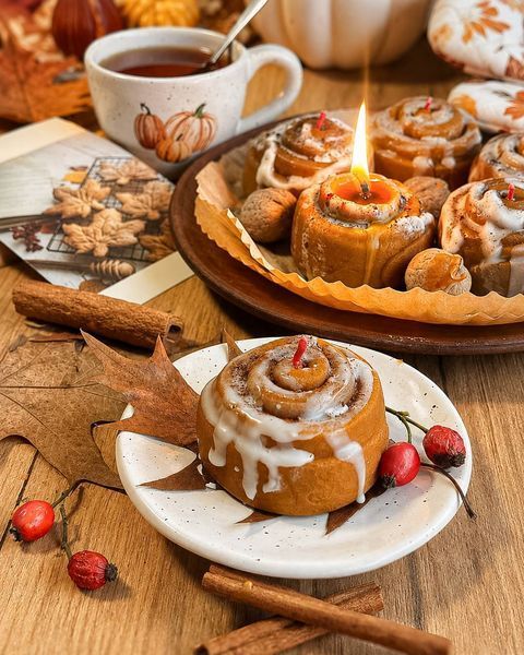 🌀 Свічка &ldquo;CinnaBun&rdquo; 111376728 фото