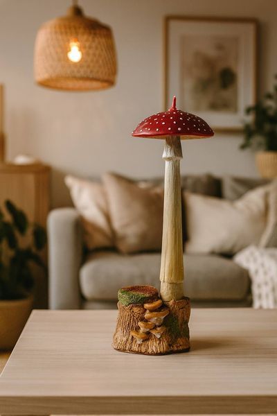 🍄 Набір свічка + підсвічник &laquo;AMANITA Classic&raquo; 111376714 фото