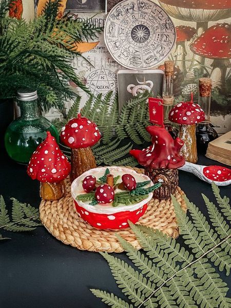 🍄 Набір свічок &laquo;Amanita muscaria&raquo; 11378173 фото