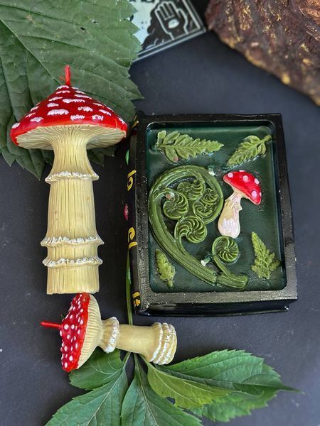 🍄 Набор из 3х свечей &laquo;Гримуар Травницы&raquo; 111376992 фото