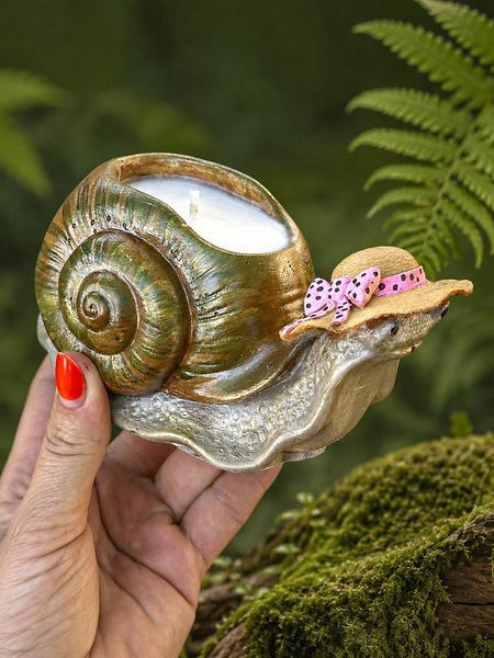 🐌 Свеча-улитка &laquo;Пані Неспішка&raquo; 111377054 фото