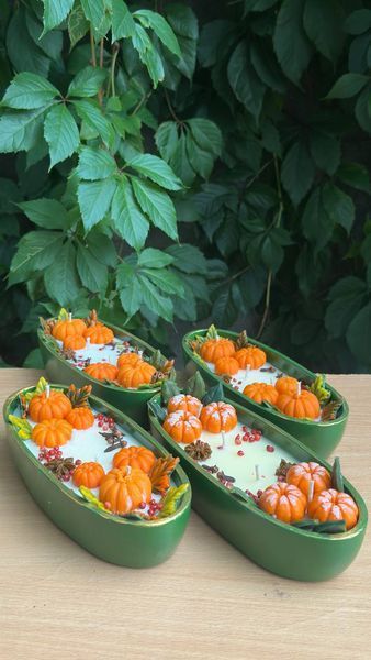🕯️ Свічка "Harvest Pumpkin Candle" 1113766372 фото
