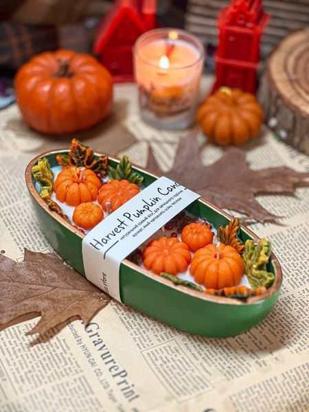 🕯️ Свічка "Harvest Pumpkin Candle" 1113766372 фото