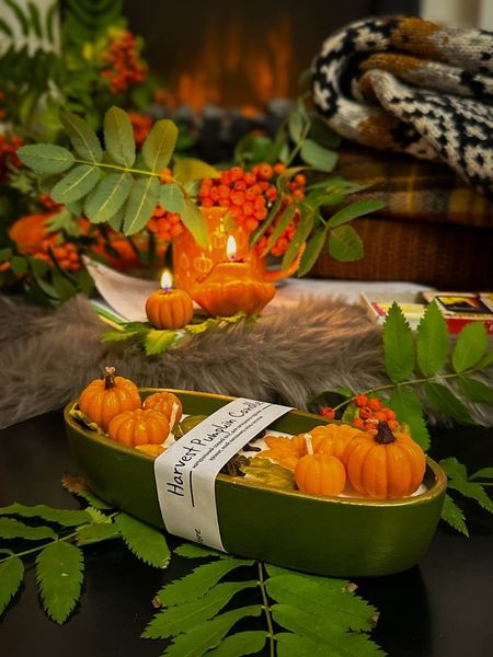 🕯️ Свічка "Harvest Pumpkin Candle" 1113766372 фото