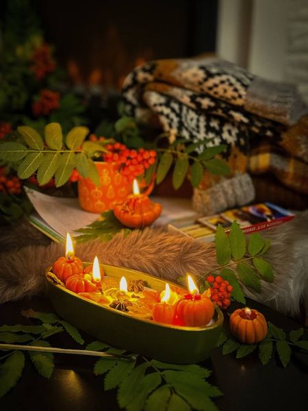 🕯️ Свеча "Harvest Pumpkin Candle" 1113766372 фото